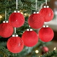 thumbnail image 2 of Christmas Ball Ornaments Shatterproof, 12 Pcs Exquisite Velvet Christmas Balls Flocked Christmas Tree Ball Ornaments, Hanging Ball Ornaments for Christmas Tree Holiday Wedding Party, 3.14 Inch White, 2 of 9