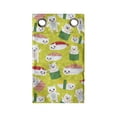 thumbnail image 1 of Kitten Hanging Pocket Organizer, Sushi Cat Japanese Neko Wrap Tasty World Cuisine Cartoon, Printed Polyester Storage Bag with Pockets, 9" x 16", Yellow Green Multicolor, 1 of 2