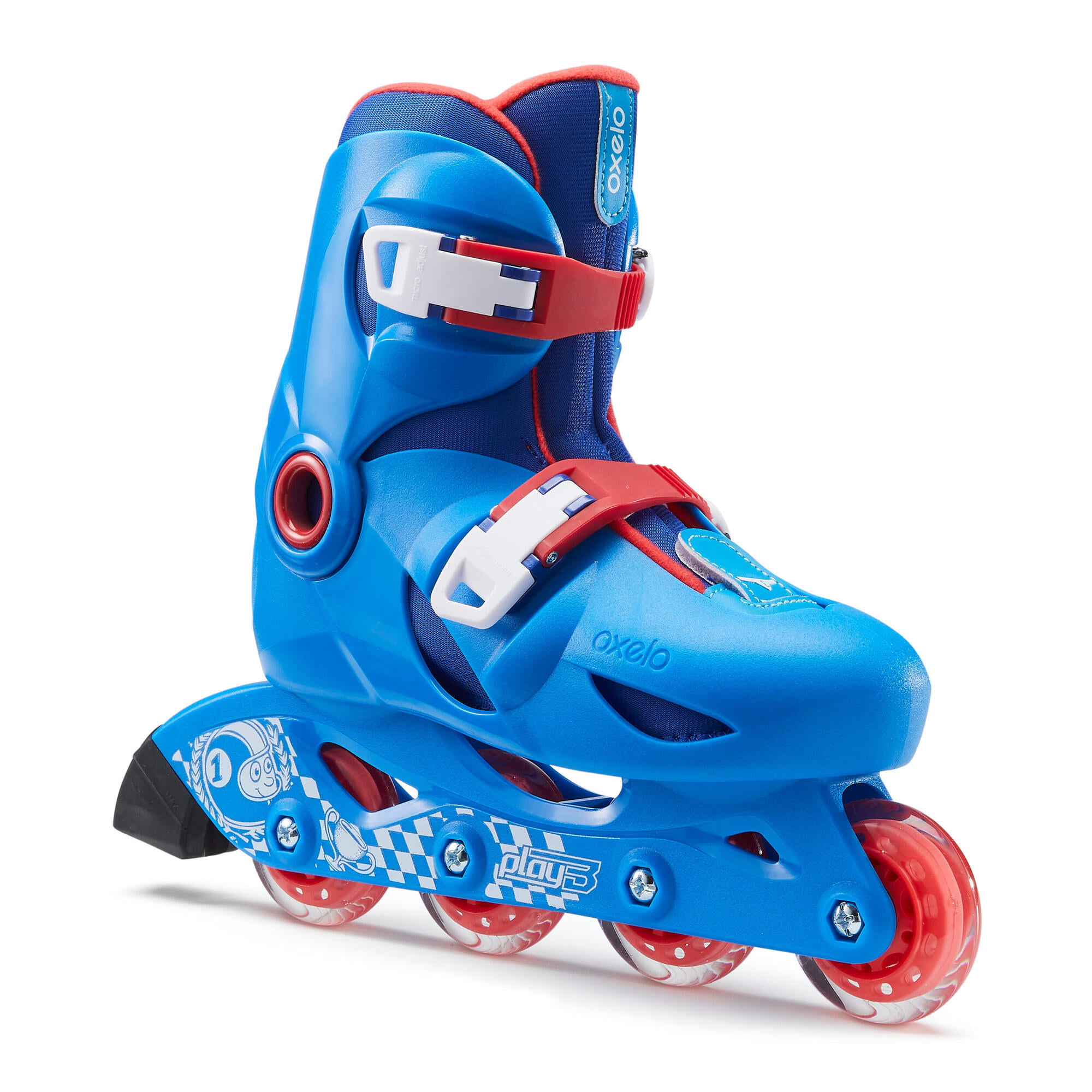 Decathlon Decathlon Oxelo Play 3 Inline Roller Skate 63mm a Kids Walmart Com