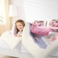 thumbnail image 3 of Homewish Yorkshire Terrier Daisy Full Size Comforter Sets,Pink Polka Dot Bow Bedding Comforter Set,Heart Decor,Pink Reversible,3-Piece,1 Comforter and 2 Pillowcases, 3 of 7