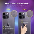 thumbnail image 4 of [2 Pack] Back Screen Protector for iPhone 14 Pro, Anti-Scratch/Bubble/Fingerprint 9H Hardness Back Tempered Glass Screen Protector Ultra Thin Rear Film Compatible with iPhone 14 Pro (6.1inch), 4 of 7