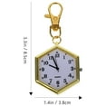 thumbnail image 3 of KAKOWELY Creative Key Chain Pocket Watch Delicate Key Chain Watch Key Ring Watch,3.35"X1.5"X0.39", 3 of 4
