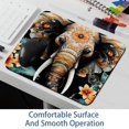 thumbnail image 6 of Elephant Printed Square Desk Mat Gaming Mouse Pad with Non-Slip Rubber Bottom - 8.3x9.8 Inch Office and Gaming Mouse Pad, 6 of 6