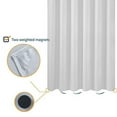N&Y HOME Short Fabric Shower Curtain Liner 72 x 65 Shorter Length