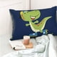 thumbnail image 4 of Fotbe Dino Playing Roller Skate Funda de Almohada Decorativa Estilo Occidental, Lujo en Algodón, Fundas para Almohadas King, Cojín Estampado para Decoración del Hogar-16"x24", 4 of 6