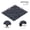 Grey + Polypropylene#74, variant on Stone Style 12 Patio Deck Tiles, 44 Pcs DIY Interlocking Decking Tiles for Porch Poolside Balcony Backyard, Easy Install PP Plastic Floor Tile Dark Grey