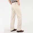 thumbnail image 6 of QIYAGBSA Men's Pleated Pants High Waist Straight Leg Relaxed Fit Business Casual Trousers (Beige, 30), 6 of 7