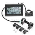thumbnail image 1 of Sonducket Medidor de pantalla LCD eléctrico de plástico KT-LCD3 con conector impermeable para modificación de bicicleta Ciclismo Sonducket OD003795-00, 1 of 6