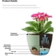 thumbnail image 2 of Wosthever Juego de 5 macetas de plástico para flores, diseñadas para interiores y exteriores, con autorriego. Jardín y Patio B, 2 of 6
