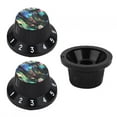 thumbnail image 3 of Fdit Durable To Use Great Workmanship Guitar Accessory, Easy To Install High Gloss Guitar Control Knob, Musical Instrument Accessories Electric Guitars For Home Bass, 3 of 8