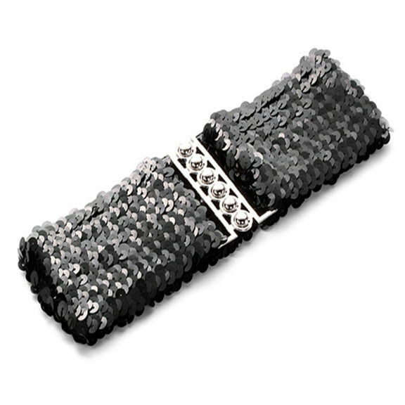 Aellinatey Nightclub Waist Belt Shinning Full Sequins Belt for Woman Jeans Formal Dress