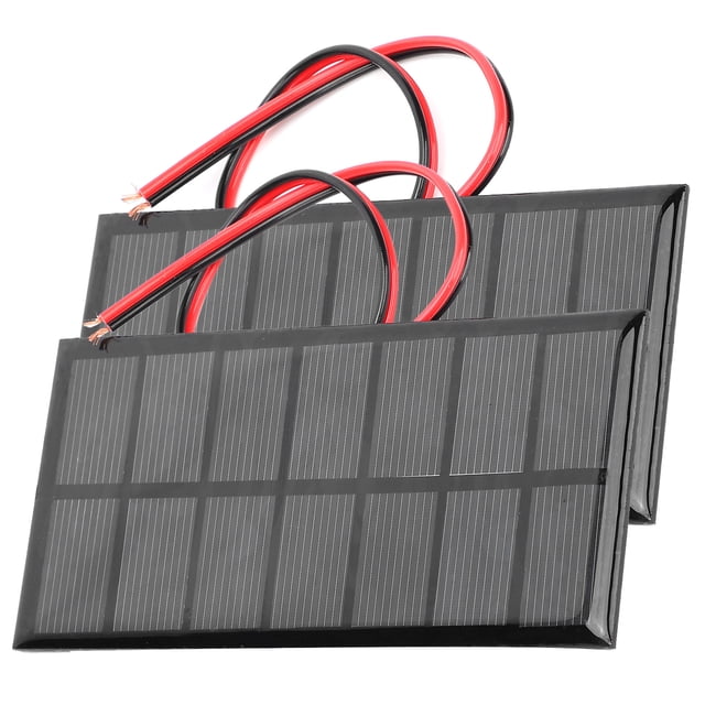 Mini Panel solar BuyWeek 2 piezas DC3.5V 250mA de polisilicio
