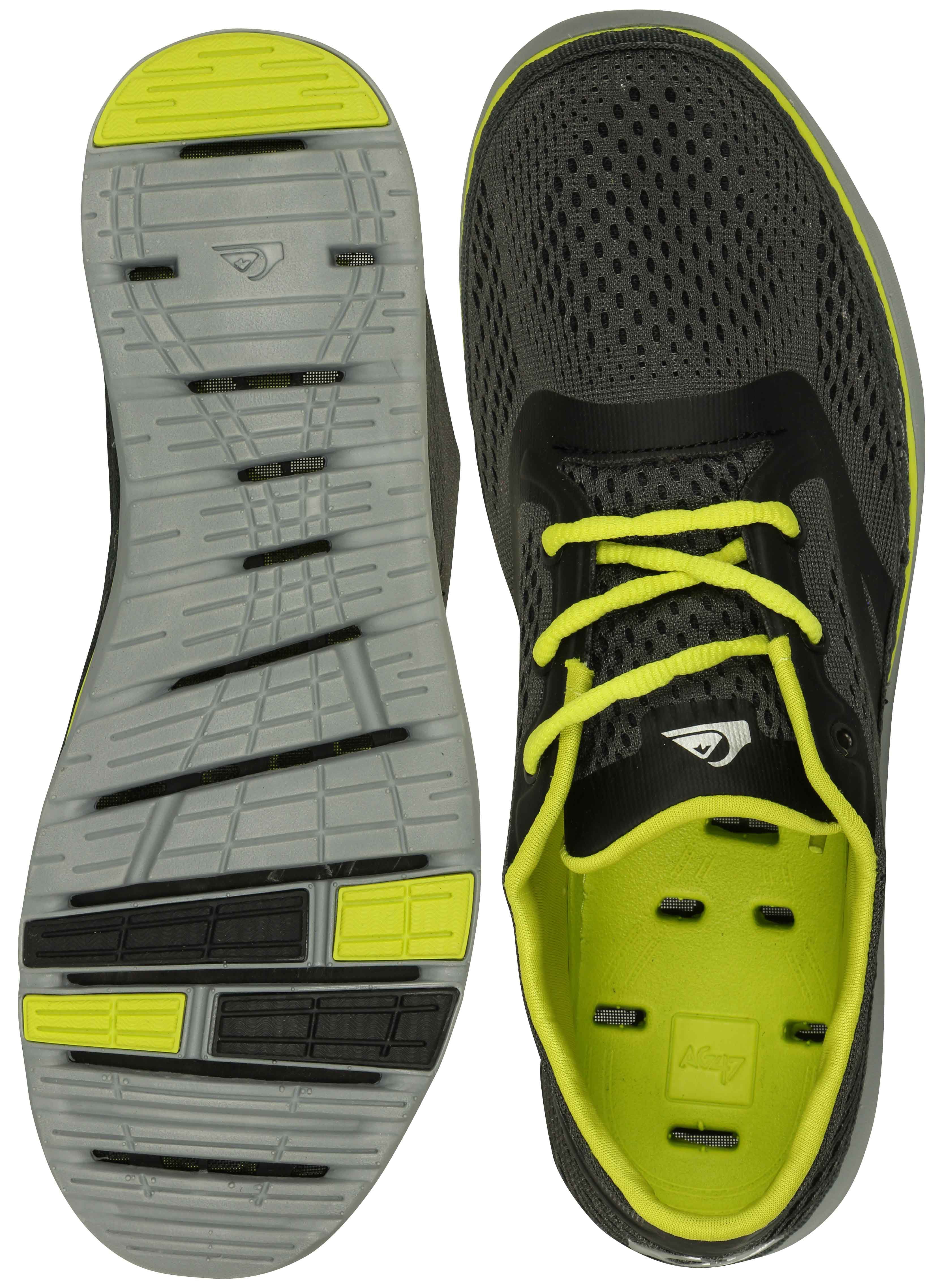Quiksilver Mens AG47 Amphibian Shoes Gray/Lime