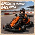 thumbnail image 2 of iYofe 48V Licensed McLaren Electric Drift Go Kart for Kids, Powered Ride on Crazy Go Cart with Adjustable Seat & Racing Pedal, 4 Wheels Spring Suspension, 750W Motor, 15 MPH, Ages 14+, 2 of 8