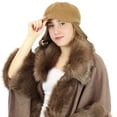 thumbnail image 4 of 100% Wool Newsboy Cap Hat Camel, 4 of 4