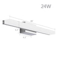 thumbnail image 2 of LED Bathroom Vanity Lighting Fixtures Stainless Steel Silver Bathroom Wall Light for Bathroom Cabinet and Mirror (24W/48in, Warm White), 2 of 13