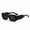 Black Frame Black and Gray Piece, variant on Trendy Oversized Sunglasses for Women Men Fashion Shield Aviator Sun Glasses UV400 Protection Goggles