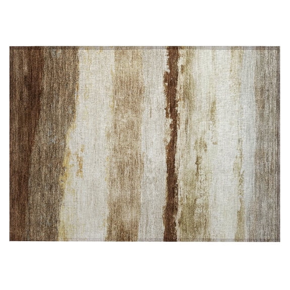 Dalyn Rugs Machine Washable Indoor/Outdoor Chantille ACN2169 Brown 1'8" x 2'6" Rug