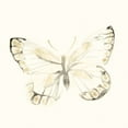 thumbnail image 2 of Vess, June Erica 20x20 Gold Ornate Wood Framed with Double Matting Museum Art Print Titled - Sepia Butterfly Impressions I, 2 of 4