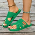 thumbnail image 6 of Summer Orthopedic Sandals for Women 2026 Dressy Bunions Sandals with Toe Loop Breathable Mesh Comfortable Lightweight Casual Cute Beach Slides,Green 37, 6 of 7
