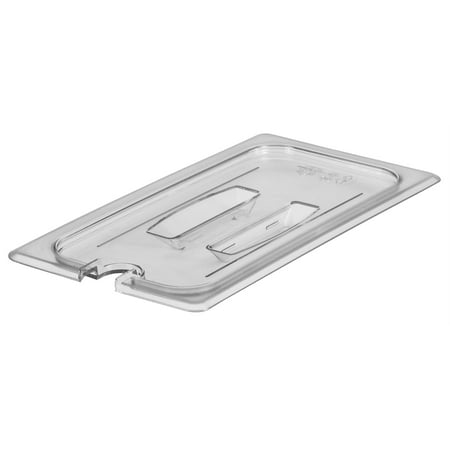 Food Pan Lid 1/3 CamwearÂ® Handle Notched Clear
