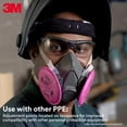 thumbnail image 4 of Respirador 3M Half Face Piece 6100 NIOSH pequeño para pintar, 4 of 6