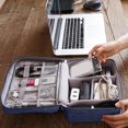 thumbnail image 2 of Waterproof Data Cable Storage Bags Travel Gadget Wires Organizer Zipper Pouch (Black), 2 of 6