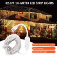 thumbnail image 2 of 32.8ft 10-meter LED Strip Lights USB Lamp Beads with BT Controller Mobile Phone APP Control Intelligent USB Powered Colorful LED Light Outdoor Waterproof for Bedroom Party Home Decoration, 2 of 8