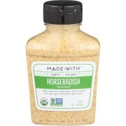 MadeWith  9 oz Horseradish Organic Mustard, Pack of 6
