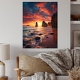 thumbnail image 2 of Designart "Australia Twelve Apostles II" Nautical & Beach Metal Wall Art Prints, 2 of 5