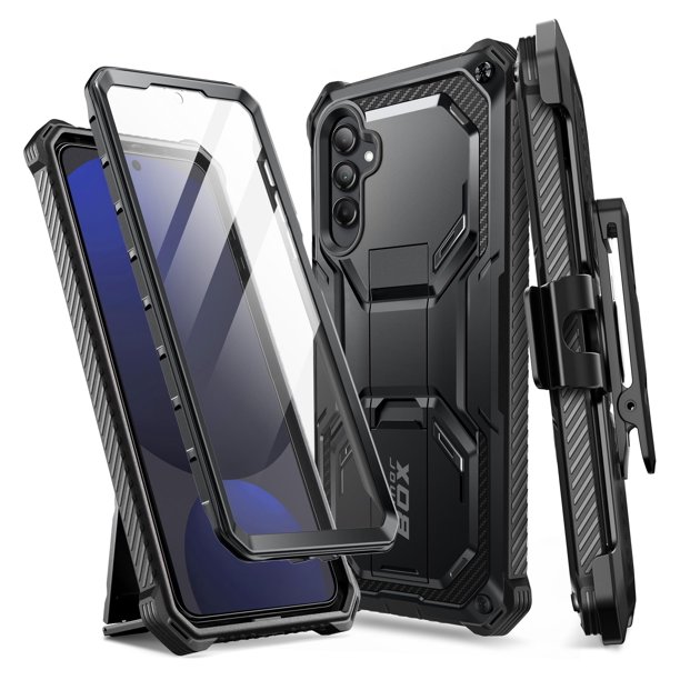 Funda de teléfono i-Blason Armorbox para Samsung Galaxy S24 FE negra