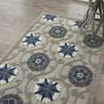thumbnail image 4 of Nourison Aloha Indoor/Outdoor Grey/Blue 2'8" x 4' Area Rug, (3x4), 4 of 10