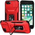 thumbnail image 1 of Funda para GANGXUN iPhone 6 - Soporte metálico, Función magnética, Rojo, 1 of 6