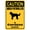 Warning Sign 4, variant on Caution Area Patrolled by A Goldendoodle Dog Sign, 8"x12" Metal Tin Funny Decor, Best Farmhouse Gift for Home Bathroom Bar Garden Terrace