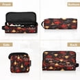 thumbnail image 4 of Hair Tools Travel Bag Heat-Resistant Curling Iron Organizer Bag with Detachable Heatproof Mat Travel Storage Case Light Bulbs and Maple Leaves, 4 of 8
