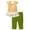 1-Army Green992, variant on Tiijoy Toddler Girls Outfits Sunflower Striped Flutter Sleeve T-Shirt Capris Set, Sizes 3-4