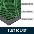 thumbnail image 3 of Buganda Waterproof Doormat, Non Slip Absorbent Rubber Door Mat for Outdoor and Indoor, Low Profile Dirt Trapper Front Door Rug, 47"x24",Green, 3 of 7