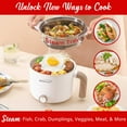 thumbnail image 5 of Brentwood 1.6-Qt. Multi-Function Electric Hot Pot Cooker with Stainless Steel Food Steamer and Ceramic Non-Stick Coating, White, HPS-3172W, HPS-3172W, 5 of 5