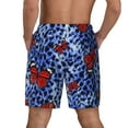 thumbnail image 4 of Balery Abstract Colorful Butterflies Mens Swim Trunks Swim Shorts for Men Quick Dry Inseam Beach Shorts with Compression Liner Pocket-XX-Large, 4 of 9
