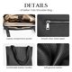thumbnail image 5 of Bolso de mano de cuero genuino negro para mujer de trabajo, 5 of 7