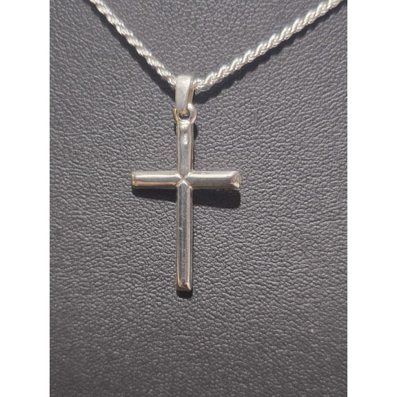 Cross Pendant (small) Real Solid 925 Sterling Silver Men women Made in Italy Jargod