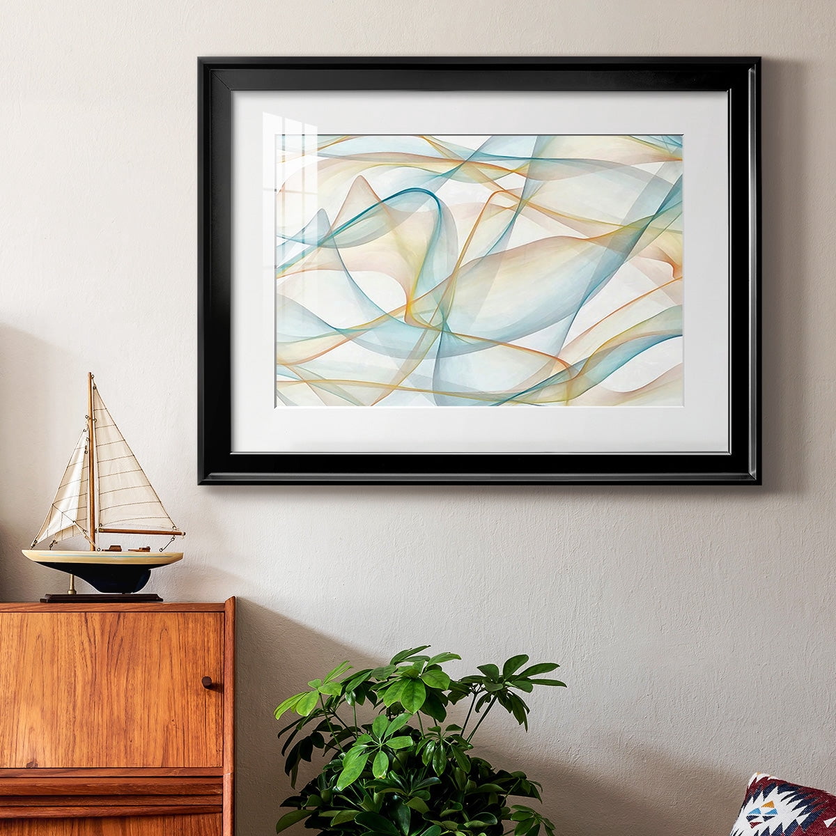 Curves and Waves V Premium Framed Print - Ready to Hang