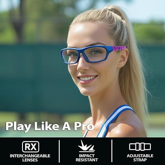 BLUE CUT Sports Protection Goggles, Anti-Fog Lenses Safety Glasses for Basketball, Pickleball and All Outdoor Sports