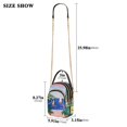 thumbnail image 2 of FORMRS Crossbody Bag for Women Quilted Travel Shoulder Cell Phone Purse with Chain Strap Handbag, Green Seaside, 2 of 7