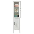 thumbnail image 6 of Ktaxon Bathroom Storage Cabinet Narrow Tall, Freestanding Cabinet Storage Tower with 2 Door, White, 6 of 14