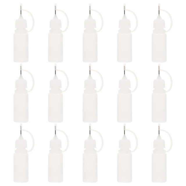 MasteelfCA 15pcs Portable Oil Storage Bottles Liquids Containers Sub Empty Bottles (Transparent)