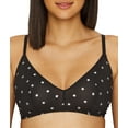 thumbnail image 3 of DKNY Women's 244813 Mesh Bralette Black Foil Star Print Underwear Size, 3 of 3