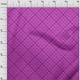 thumbnail image 3 of oneOone Velvet Magenta Fabric Geometric Sewing Material Print Fabric By The Yard 58 Inch Wide, 3 of 4