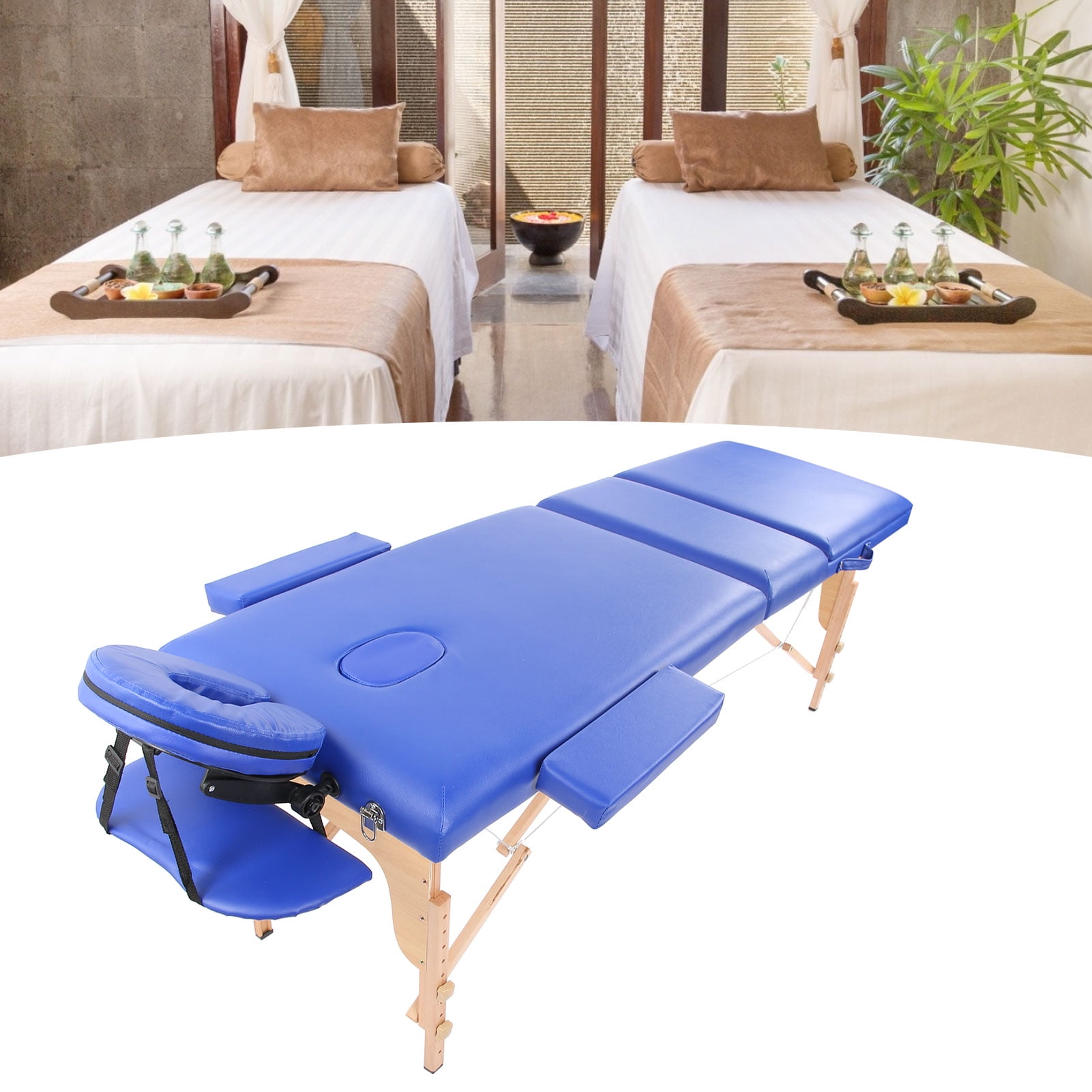 Folding Portable Massage Table Adjustable Height Massage Bed SPA Table