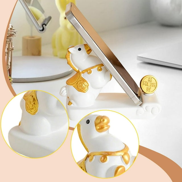 Soporte de escritorio para teléfono móvil, accesorio de escritorio, adorno de escritorio, antideslizante, universal, chino, moderno, figura de animal